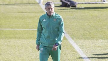 Quique Seti&eacute;n, DT del Betis, se&ntilde;al&oacute; que s&oacute;lo est&aacute;n a la espera de un documento para que Lainez haga su debut, mismo que podr&iacute;a ser en la Copa del Rey.