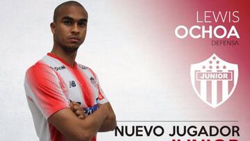 Lewis Ochoa nuevo jugador del Junior de Barranquilla