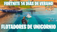 Fortnite - Desafío 14 días de verano: ¿dónde están los flotadores de unicornio?