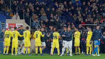 El Villarreal hizo el pasillo al Real Madrid por el Mundial de Clubes.