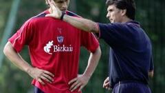 Mendilibar: "Los dos han sido futbolistas tardíos"