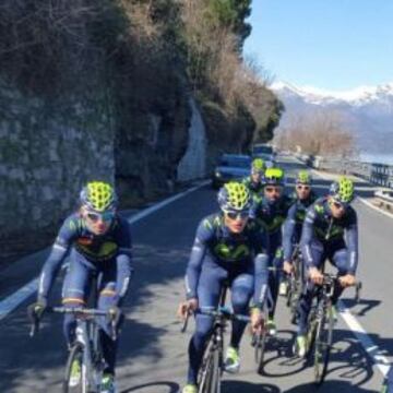 Entrenamiento del Movistar.