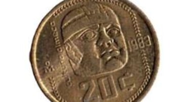 Moneda México cabeza olmeca