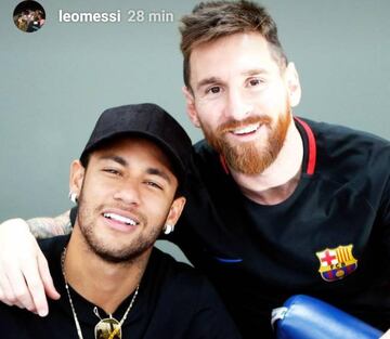 Neymar y Messi.