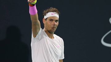 Nadal, en el torneo de Abu Dabi.