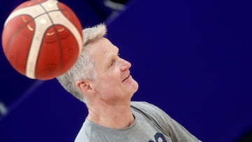 Steve Kerr, head coach of the US