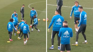 Real Madrid: Modric unimpressed as Keylor Navas trick goes wrong