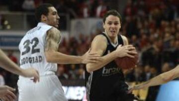 Bostjan Nachbar, con el Bamberg esta temporada en la Euroliga.