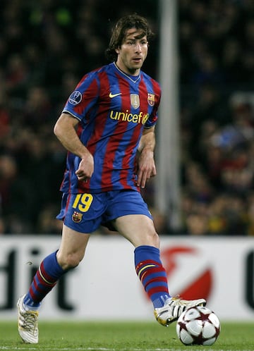 Llegó a Barcelona en 2009 y jugó en el club blaugrana hasta 2012.