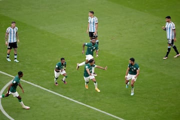 Salem Aldawsari and Saudi Arabia ecstatic beating Argentina.