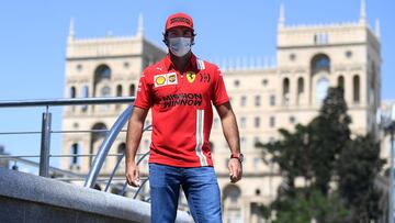 Carlos Sainz (Ferrari). Bak&uacute;, Azerbaiy&aacute;n, F1 2021.