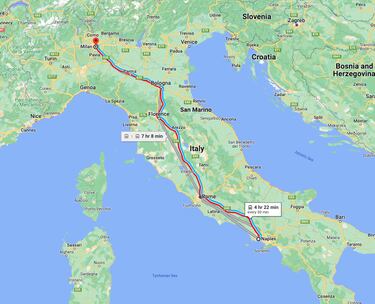 Giuseppina travels 1,000 miles a day to go to work