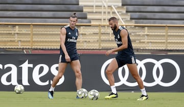 Benzema y Bale.