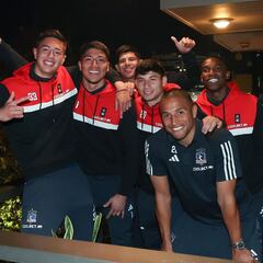 Un mundialista y un jugador de la Roja: las especiales visitas a Colo Colo en Buenos Aires