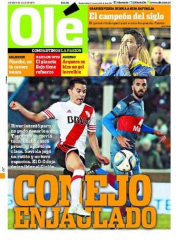 Portadas de la prensa deportiva