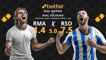 Real Madrid vs. Real Sociedad: horario, dónde ver, pronósticos y cuadro