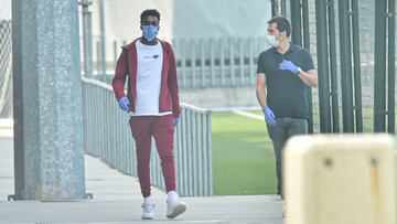 Iñaki Williams antes de someterse al test.