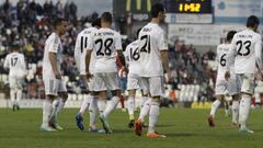 De Tom&aacute;s y Burgui, tras un gol del Castilla en la 13-14.