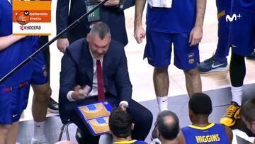 Jasikevicius se lo olía desde el principio del partido: vean la tremenda bronca que echó...