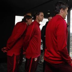 Los jugadores del Atlético tuvieron Melbourne a sus pies