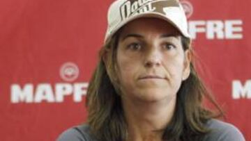 <b>RUPTURA. </b>Escañuela, presidente de la RFET, y Arantxa, hasta ayer la capitana de la Copa Federación.