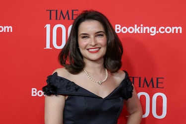 Arielle Gross Samuels posa en la alfombra roja de la gala TIME100 celebrada en la ciudad de Nueva York. 