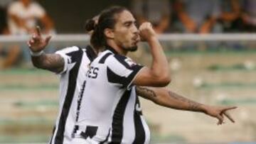 Martin Caceres hizo el gol de la Juventus.