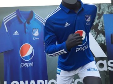 Millonarios presentó su camiseta oficial para 2016 conmemorando sus 70 años 