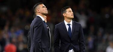 Cinco episodios de la polémica relación James-Zidane en Madrid