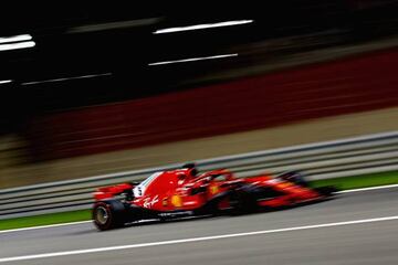 Vettel in action during last weekend's Bahrain Grand Prix.