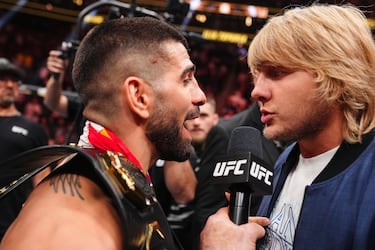 “Siempre digo que represento la nueva generación de las MMA”, aseguró el hispanogeorgiano que, tras su victoria, realizó un cara a cara con su archienemigo Paddy Pimblett.