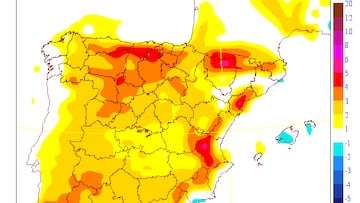 AEMET avisa de tormentas y chubascos fuertes en España: dónde serán