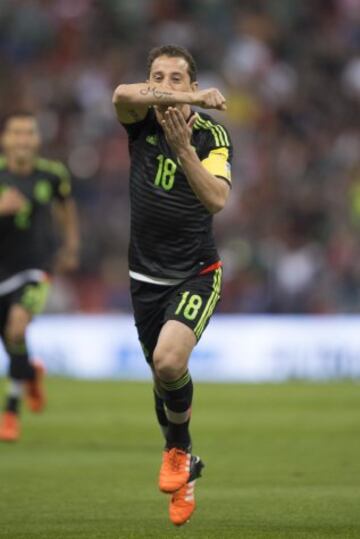 Andrés Guardado también jugó los duelos completos contra El Salvador y Honduras. El jugador del PSV anotó el primer gol del Tri sobre la Selecta en el Estadio Azteca.