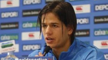 <b>SANOS Y SALVOS.</b> El defensa portugués del Deportivo Zé Castro aseguró que no tuvo consciencia exacta de las dificultades del aterrizaje el pasado lunes del vuelo que trajo al equipo desde Barcelona.