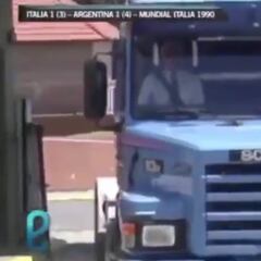 Se cumplen 23 años de cuando Maradona salió con un camión del entrenamiento