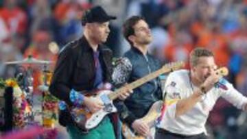 Coldplay en el descanso de la Super Bowl 50