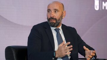 Monchi, durante una conferencia.