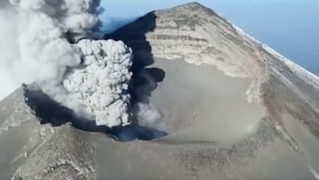 ¡Majestuoso! Así se ve el cráter del volcán Popocatépetl desde los cielos