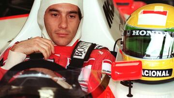 Ayrton Senna a bordo de un McLaren Honda