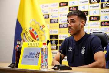 Fabio, este mediodía en la Ciudad Deportiva de Las Palmas.