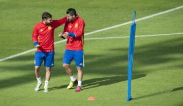 Jordi Alba y Nolito.