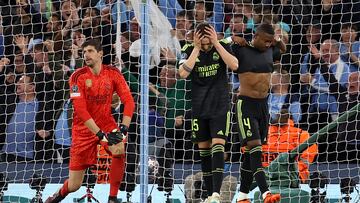 Real Madrid had Thibaut Courtois to thank that they didn’t suffer a heavier thrashing in Wednesday’s Champions League semi-final at the Etihad Stadium.