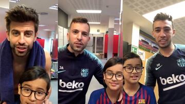 Piqu&eacute;, Jordi Alba y Munir tambi&eacute;n hacen campa&ntilde;a por el hijo youtuber de Arturo Vidal.