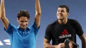 Federer y Tsonga, en París.