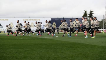 Entrenamiento del Real Madrid.