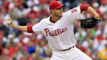 Roy Halladay, en un lanzamiento.