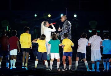 Karol G, Léo Santana y un gran número de artistas le dieron inicio al torneo de selecciones más importante de Sudamérica en el estadio Morumbí. 