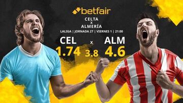 RC Celta de Vigo vs. UD Almería: horario, TV, estadísticas, clasificación y pronósticos
