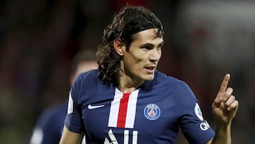 El delantero uruguayo del PSG, Edinson Cavani, durante un partido.