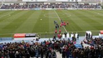 Imagen del Alfredo di Stéfano durante el entenamiento del Real Madrid.